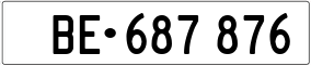 Trailer License Plate